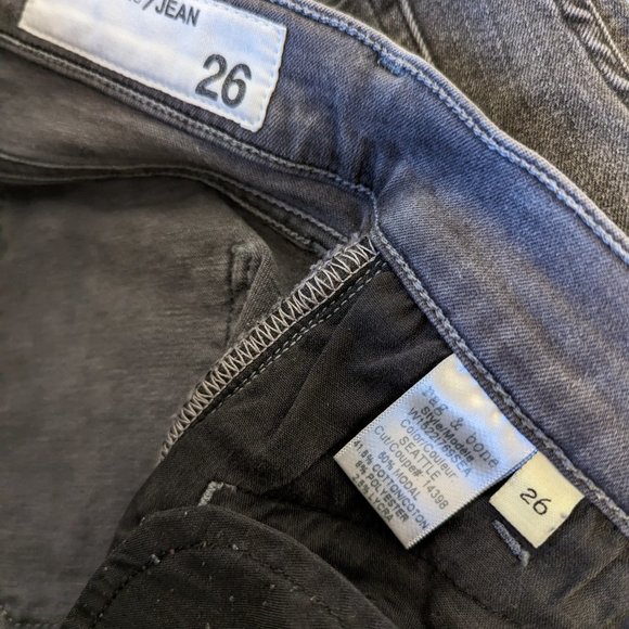 Skinny rag & bone/JEAN with zipper accents 26x28 - Picture 7 of 7